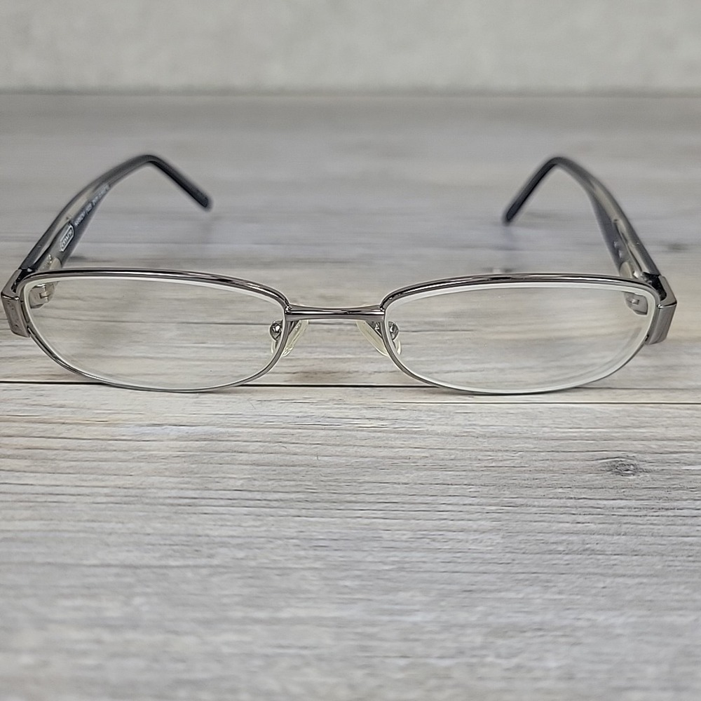 Coach HARMONY 1025 Gunmetal Eyeglasses Frames Only 51-17-135 Rectangular - Picture 2 of 13